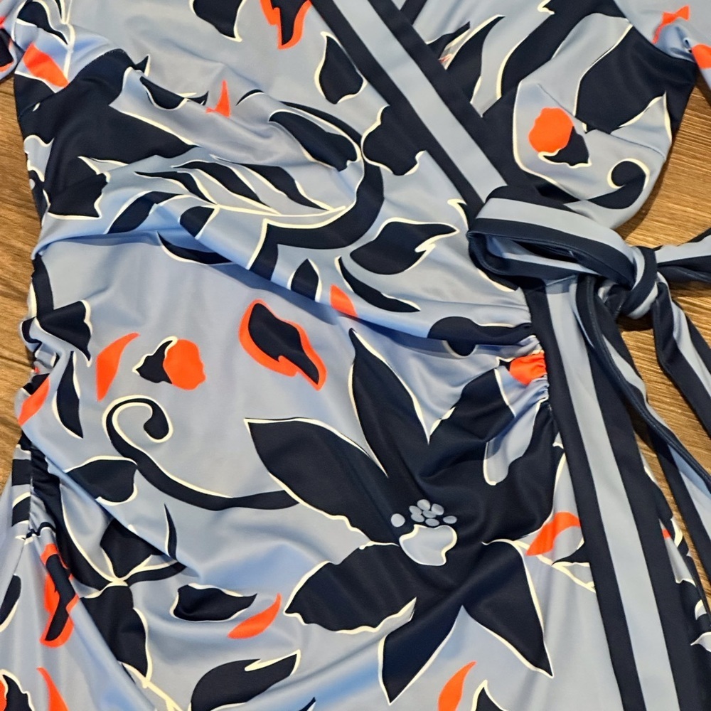 NWOT Gretchen Scott Designs Jersey Wrap Me Up Dress in Full Bloom Size L - Picture 7 of 10